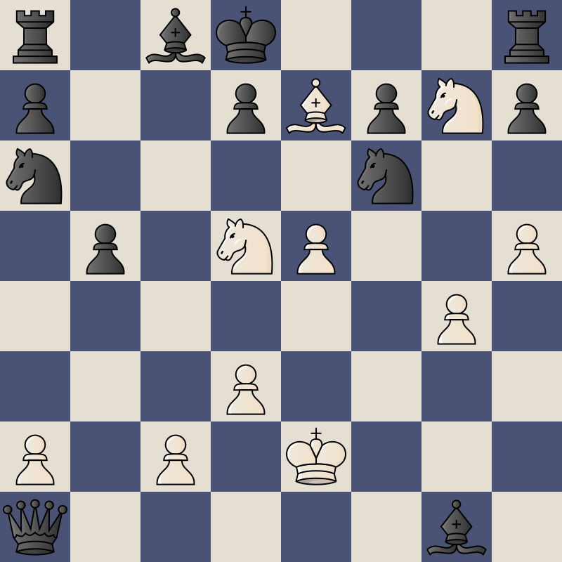 Chess position — Anderssen — Kieseritzky · 1851